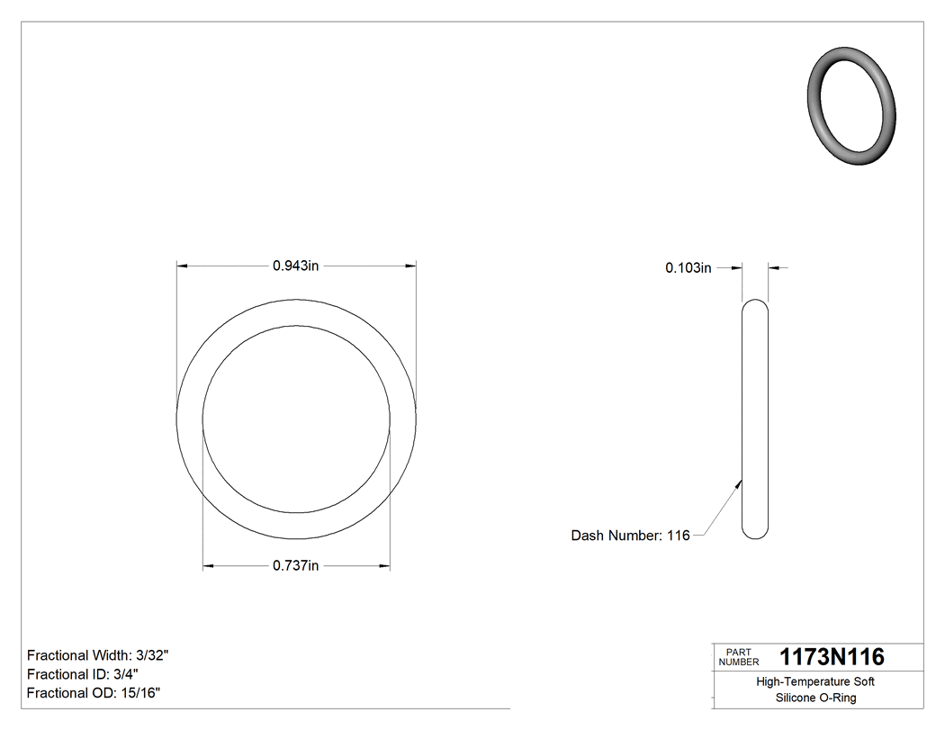 Technical drawing - 1173N116